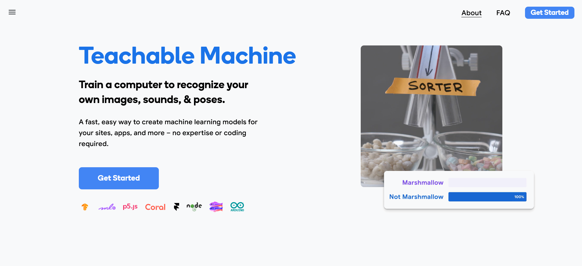 Teachable machine проекты